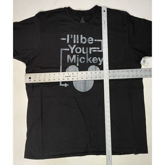 Disney I'll Be Your Mickey Graphic T-shirt Men Adult XXL Black Short Sleeve NWT - Picture 6 of 6
